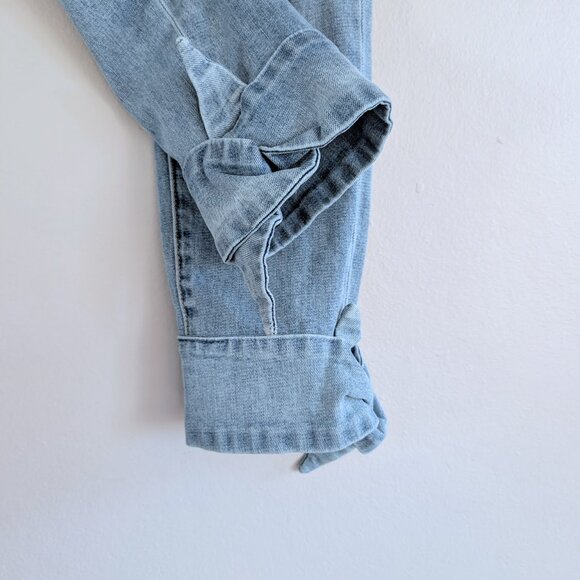 NWT Sam Edelman The Stiletto High Rise Skinny Crop Jeans Bow Detail Flirty Sz 30 - Picture 10 of 10